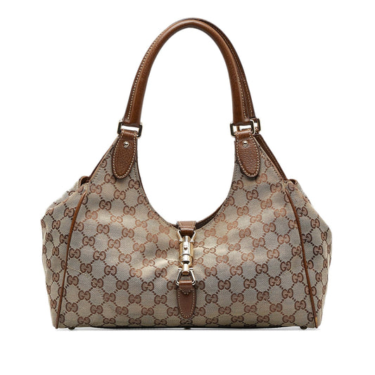 Gucci GG Canvas New Jackie Shoulder Bag (SHG-tvpwSB)