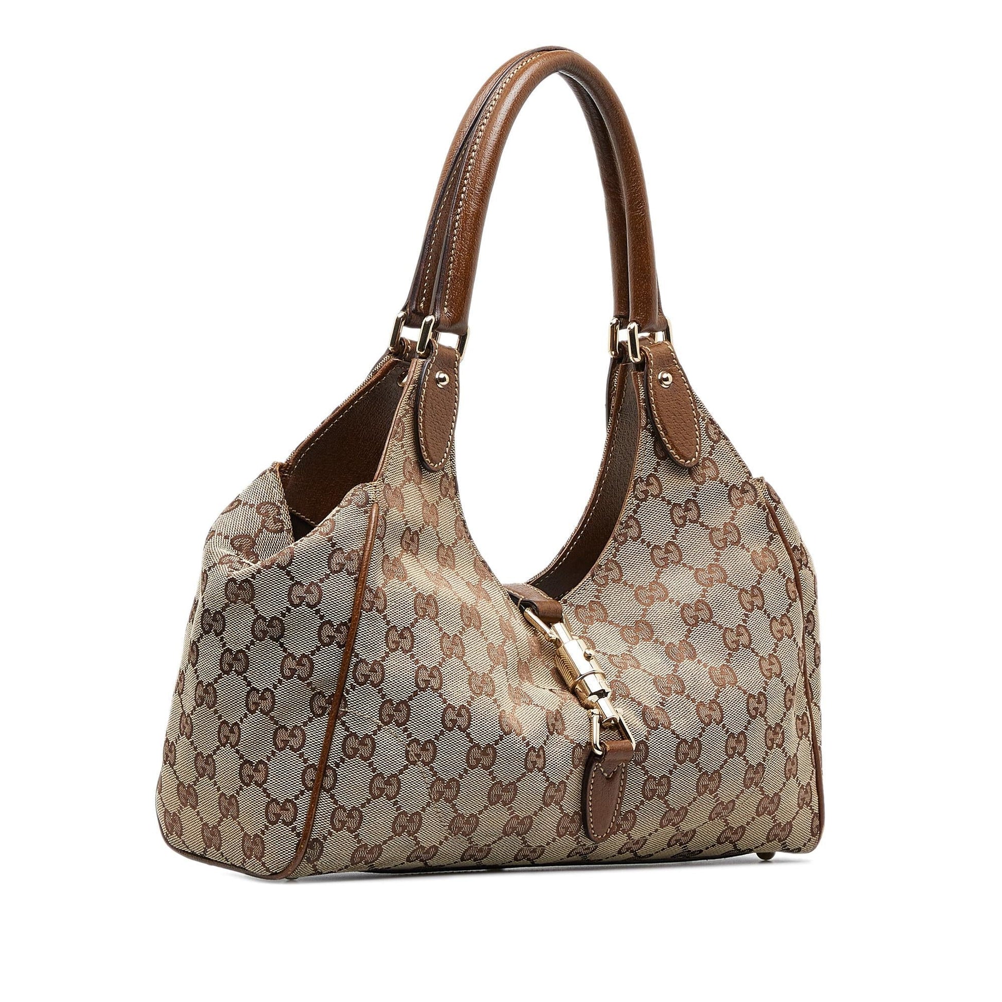Gucci GG Canvas New Jackie Shoulder Bag (SHG-tvpwSB)