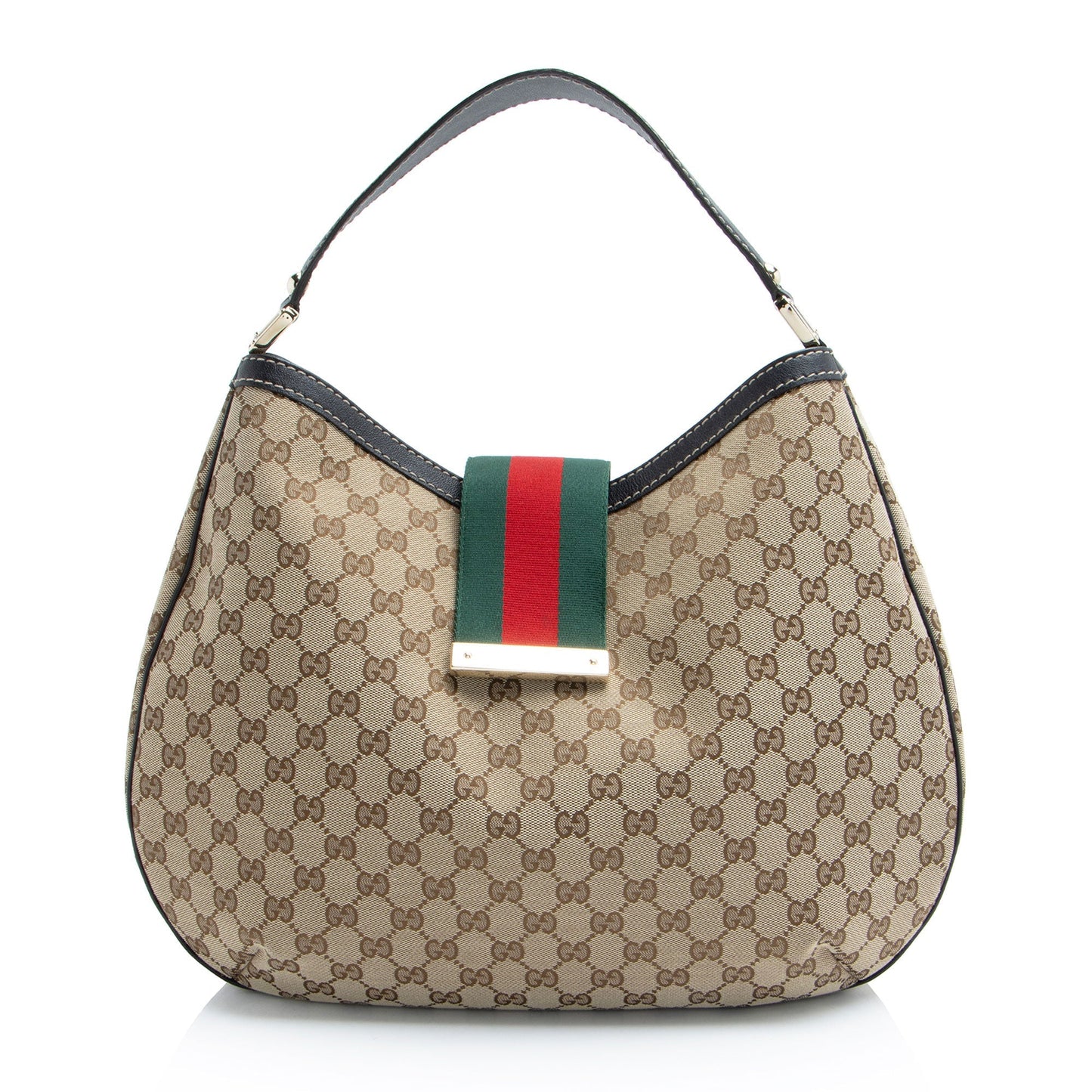 Gucci GG Canvas New Web Large Hobo (SHF-KEb6Ji)