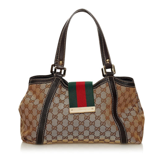 Gucci Web Canvas Tote Style 3