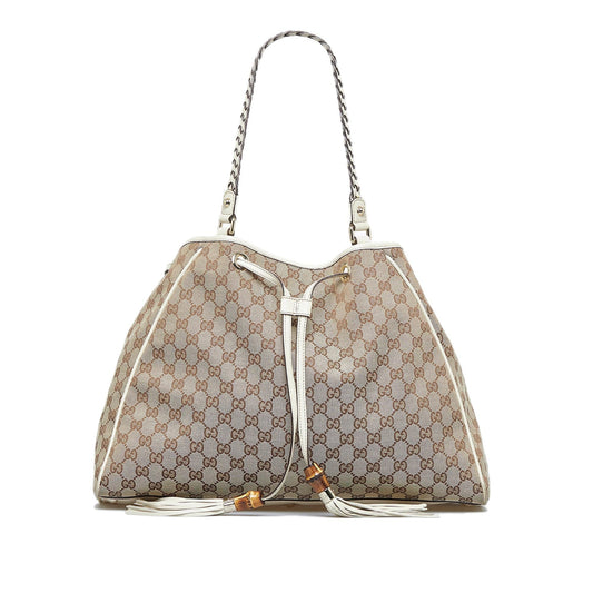 Gucci GG Canvas Peggy Tote (SHG-YDxBat)