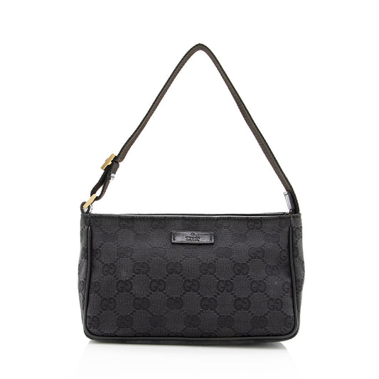 Gucci Leather Canvas Clutch Style 6
