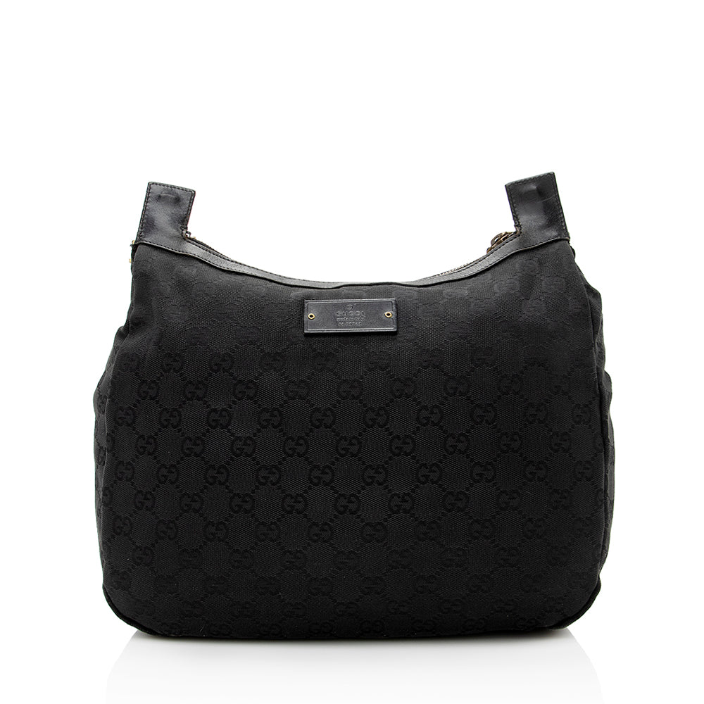 Gucci GG Canvas Pocket Shoulder Bag (SHF-19921)
