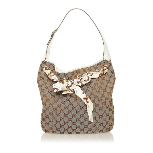 Gucci GG Canvas Positano Hobo Bag (SHG-34348)