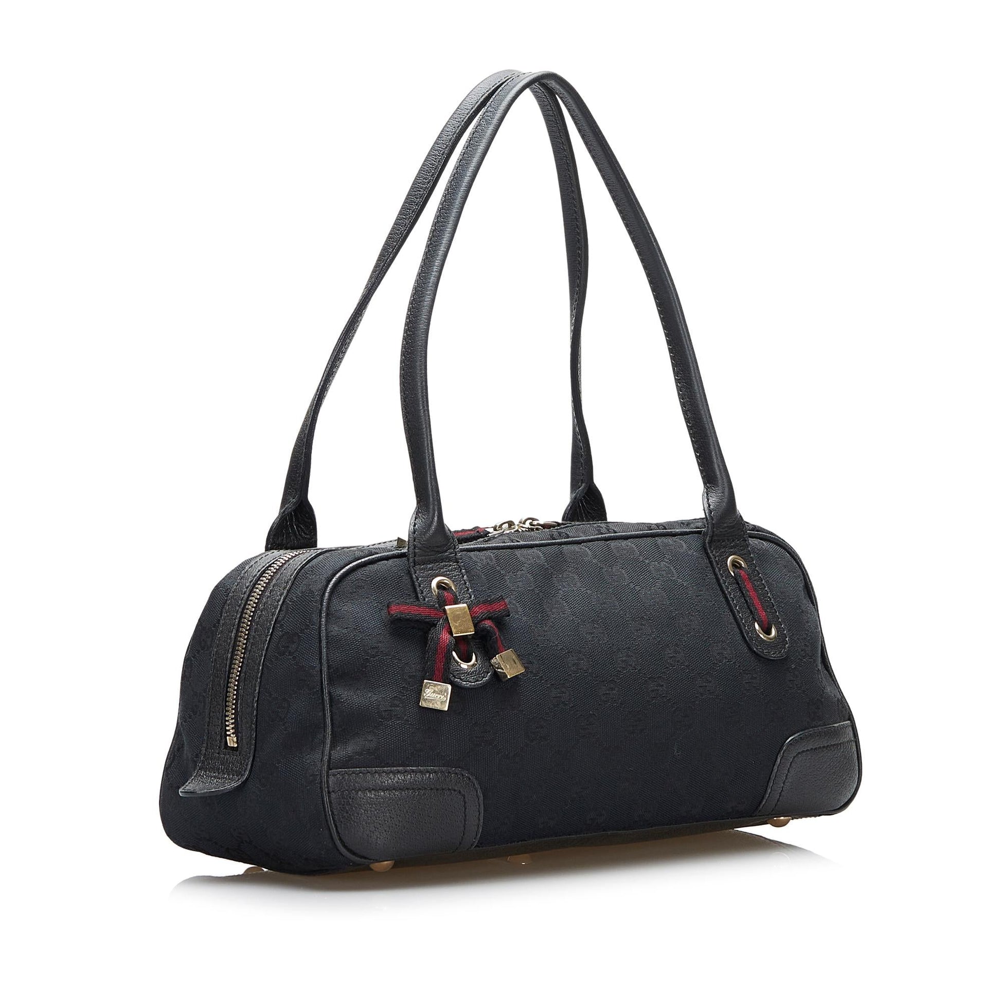 Gucci GG Canvas Princy Handbag (SHG-MdPlET)