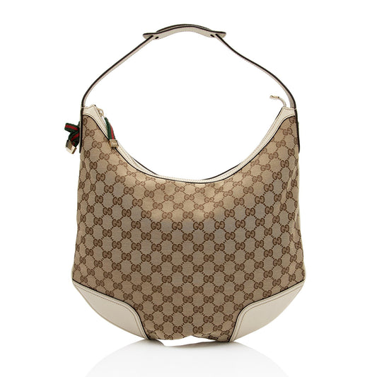Gucci GG Canvas Princy Large Hobo (SHF-nIZpdD)