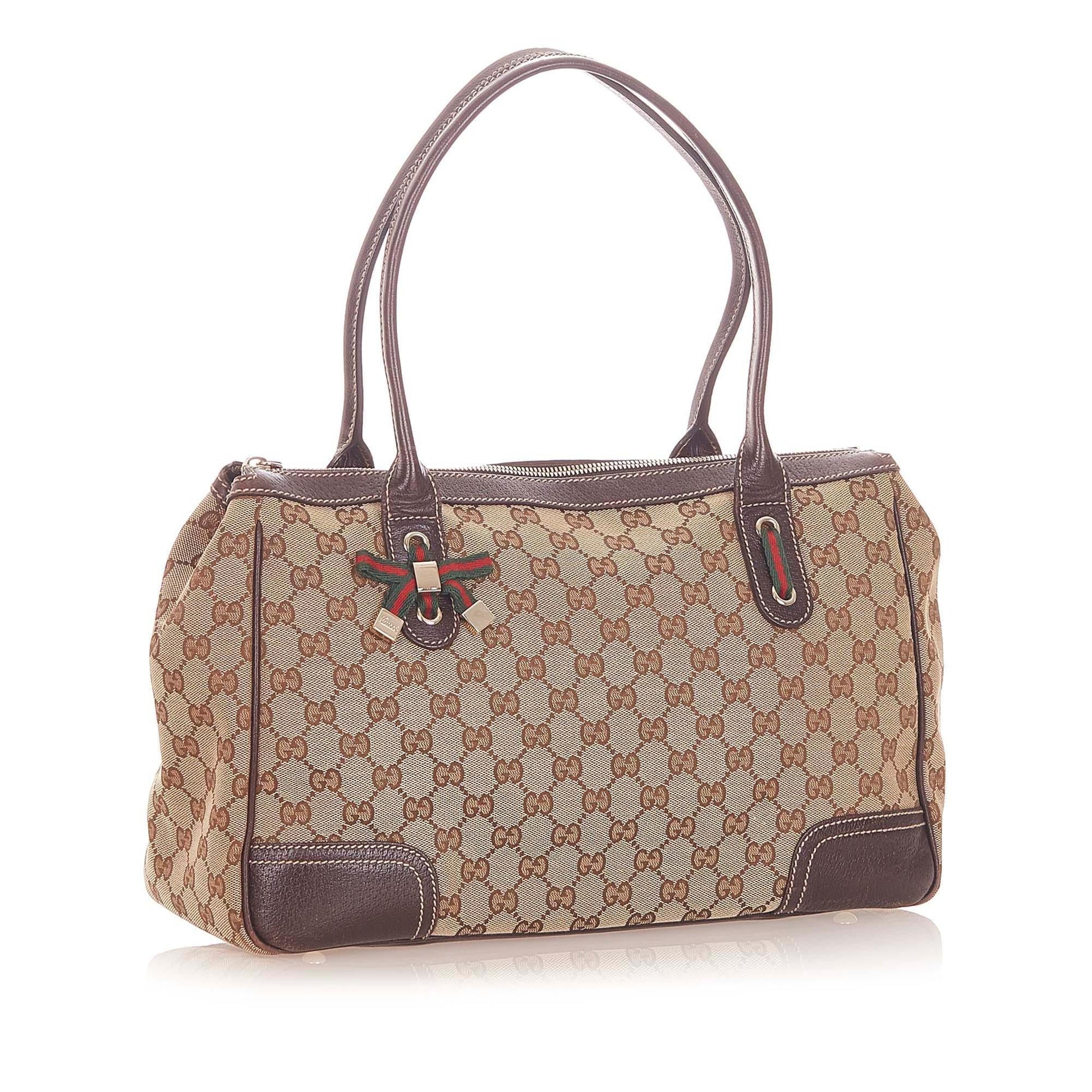 Gucci Monogram Canvas Tote