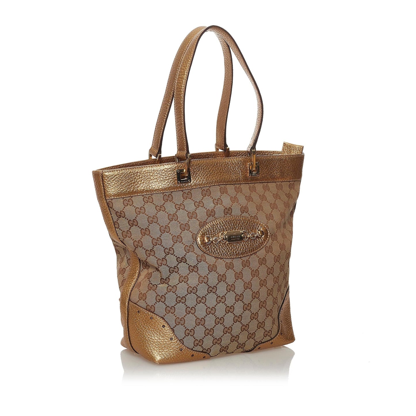 Gucci GG Canvas Punch Tote Bag (SHG-32485)