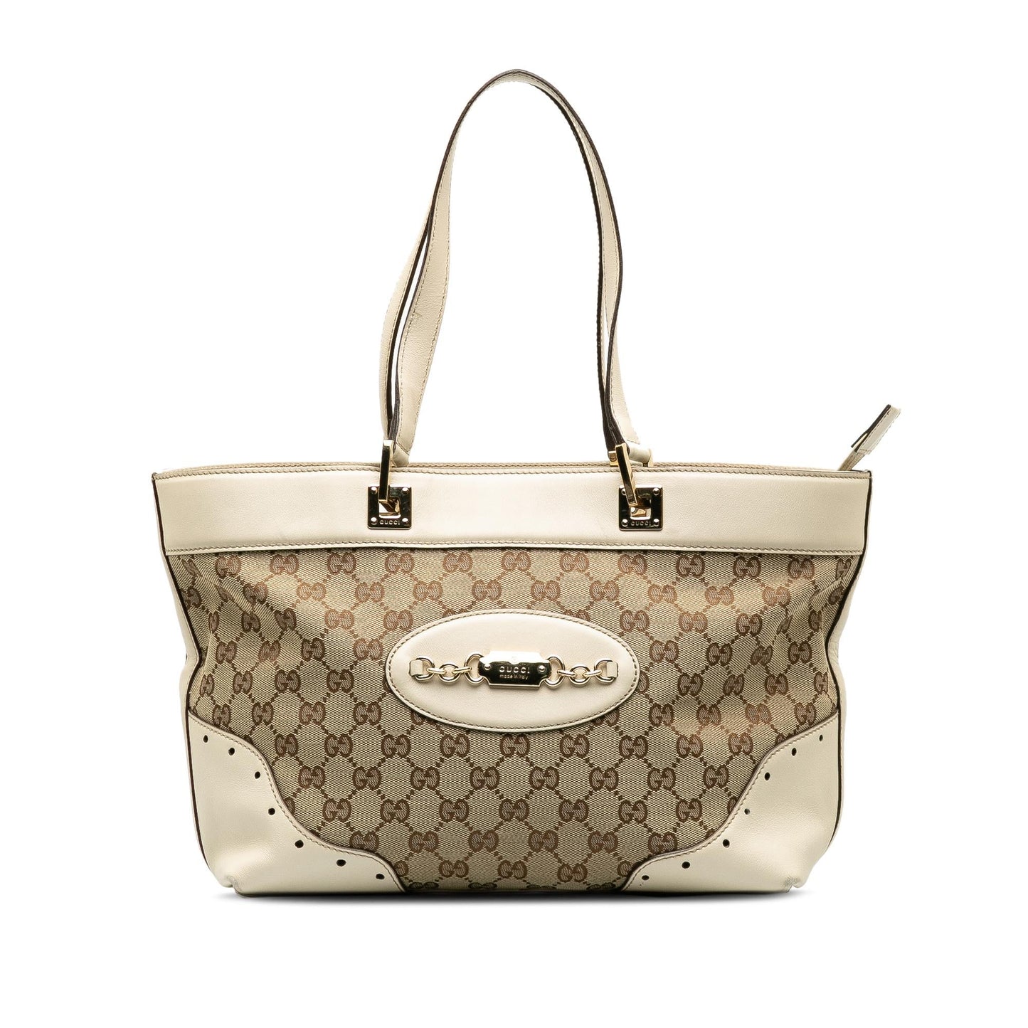 Gucci GG Canvas Punch Tote Bag (SHG-9tCHfx)
