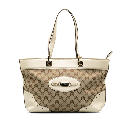 Gucci GG Canvas Punch Tote Bag (SHG-9tCHfx)