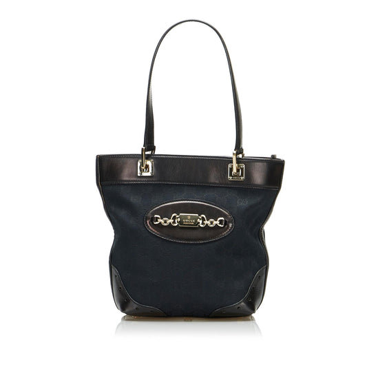 Gucci GG Canvas Punch Tote (SHG-HWN9UE)