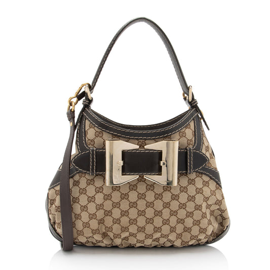 Gucci GG Canvas Queen Medium Hobo (SHF-ZWYQV0)