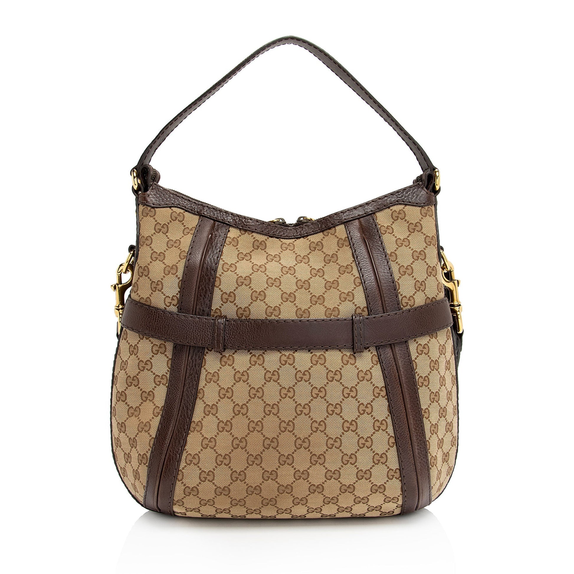 Gucci GG Canvas Running Medium Hobo (SHF-kbbOCL)