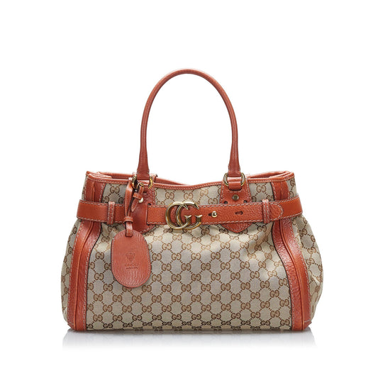 Gucci GG Canvas Running Tote (SHG-qCEs72)
