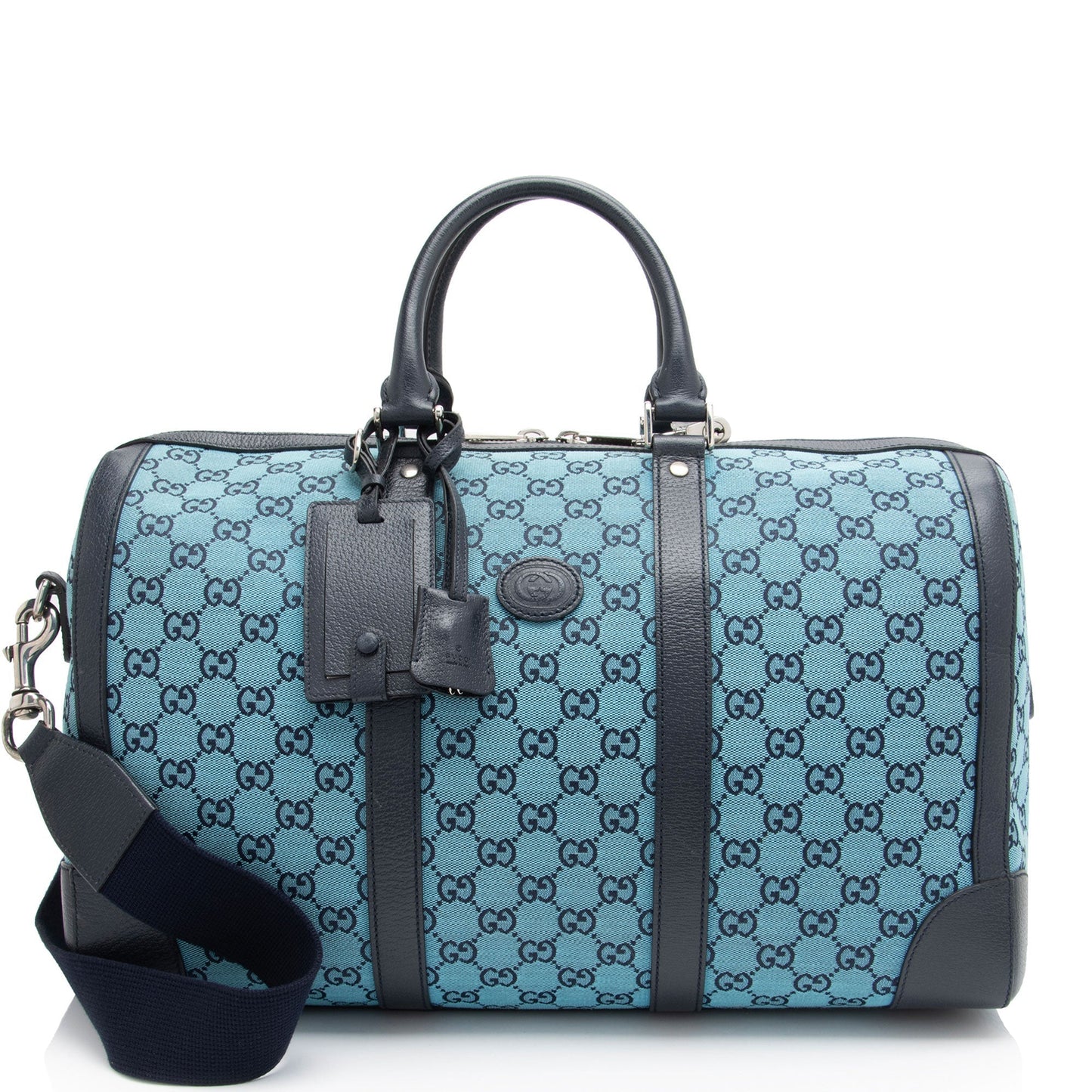 Gucci GG Canvas Savoy Medium Duffle (SHF-8zVTxr)