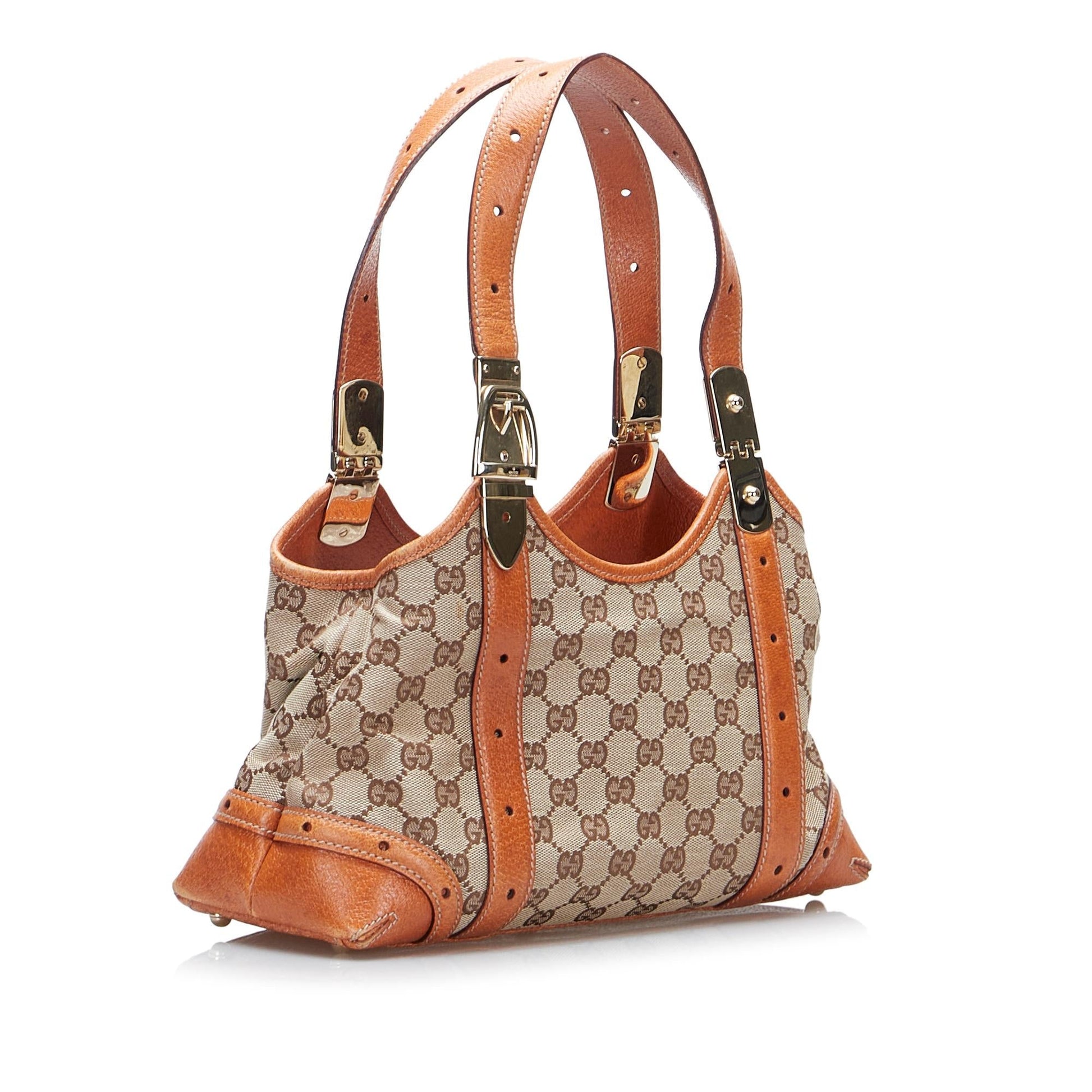 Gucci GG Canvas Shoulder Bag (SHG-83BnLV)