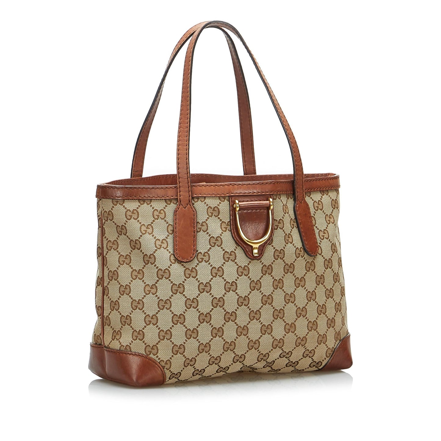 Gucci GG Canvas Stirrup Handbag (SHG-4H8XJO)
