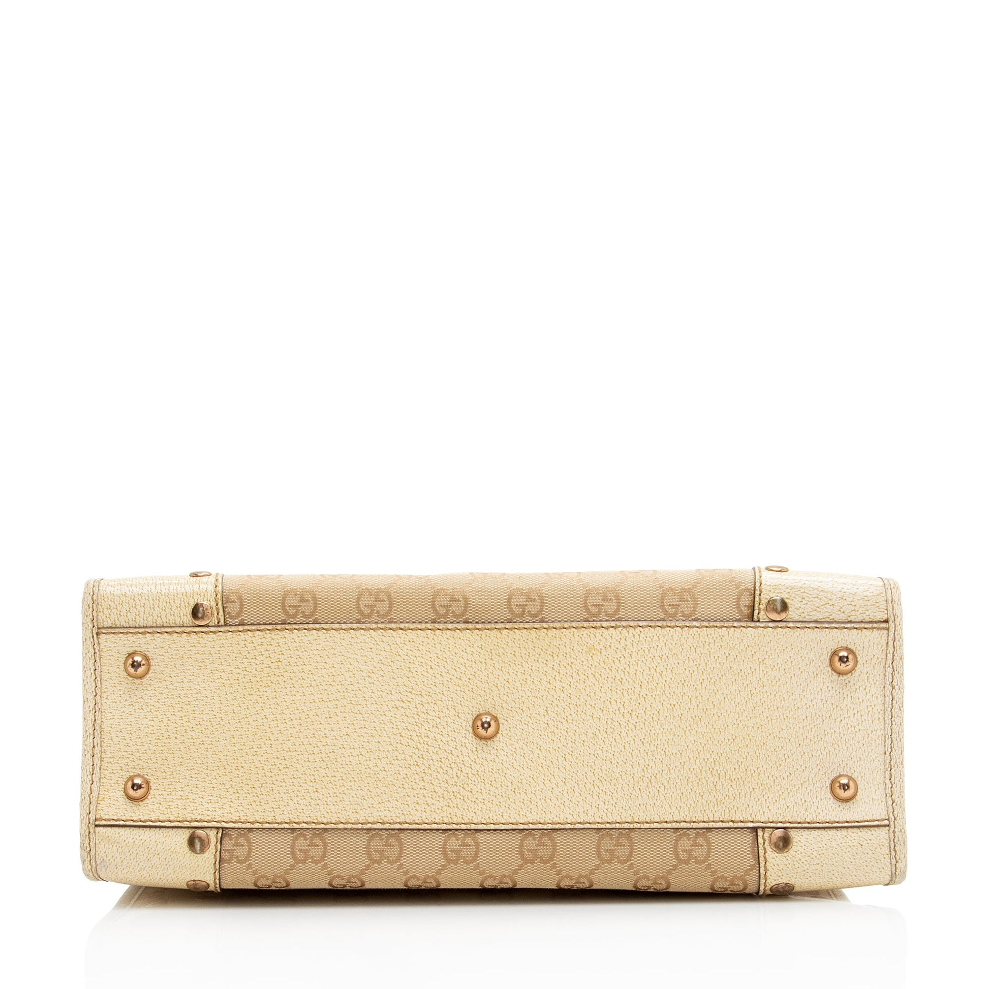 Gucci GG Canvas Studded Tote (SHF-22871)
