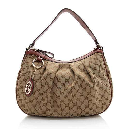 Gucci GG Canvas Sukey Hobo (SHF-22162)