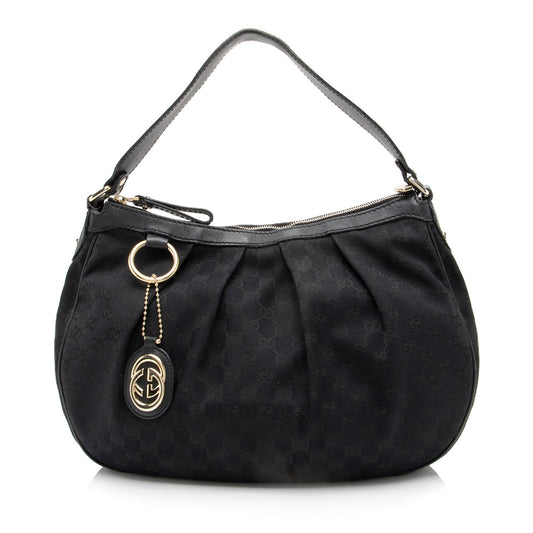 Gucci GG Canvas Sukey Hobo (SHF-23397)
