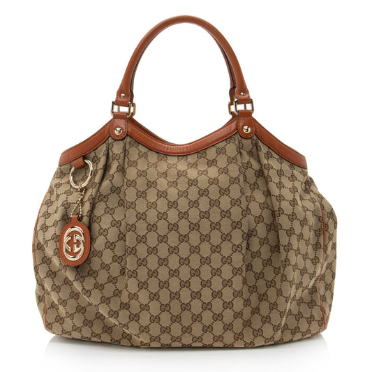 Gucci GG Canvas Sukey Large Tote (SHF-mEkg0y)