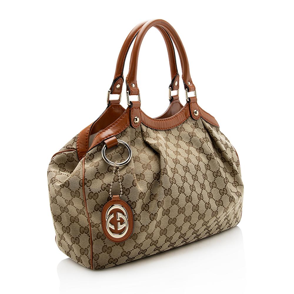 Gucci Monogram Canvas Tote