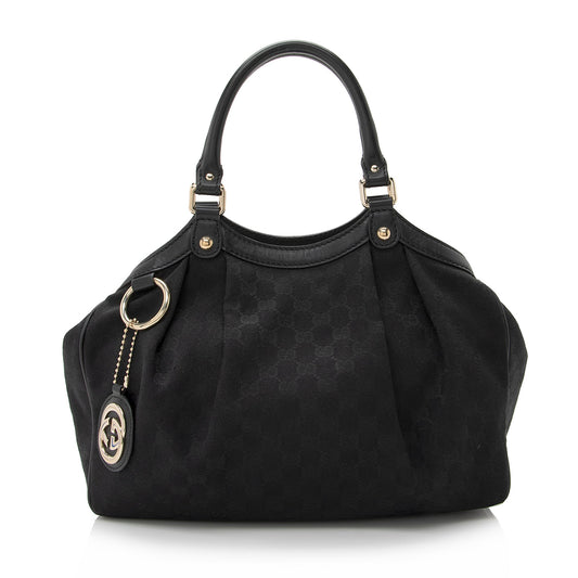 Gucci GG Canvas Sukey Medium Tote (SHF-22369)