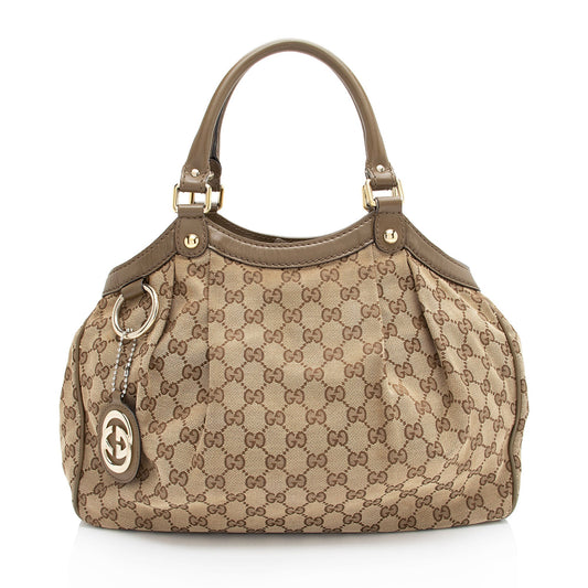Gucci GG Canvas Sukey Medium Tote (SHF-I8Evmf)