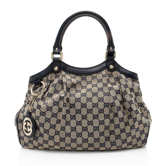 Gucci GG Canvas Sukey Medium Tote (SHF-Bw59AB)