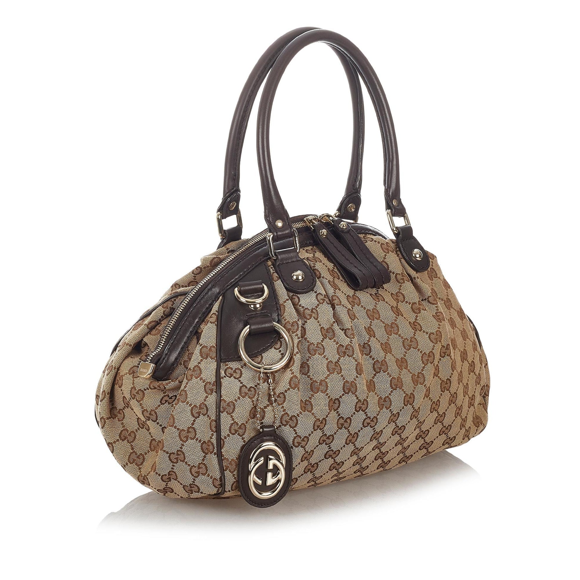 Gucci Sukey Canvas Satchel Style 3