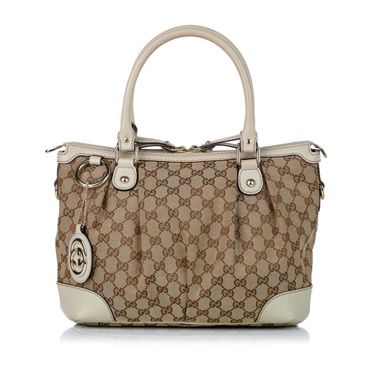 Gucci GG Canvas Sukey Satchel (SHG-30428)