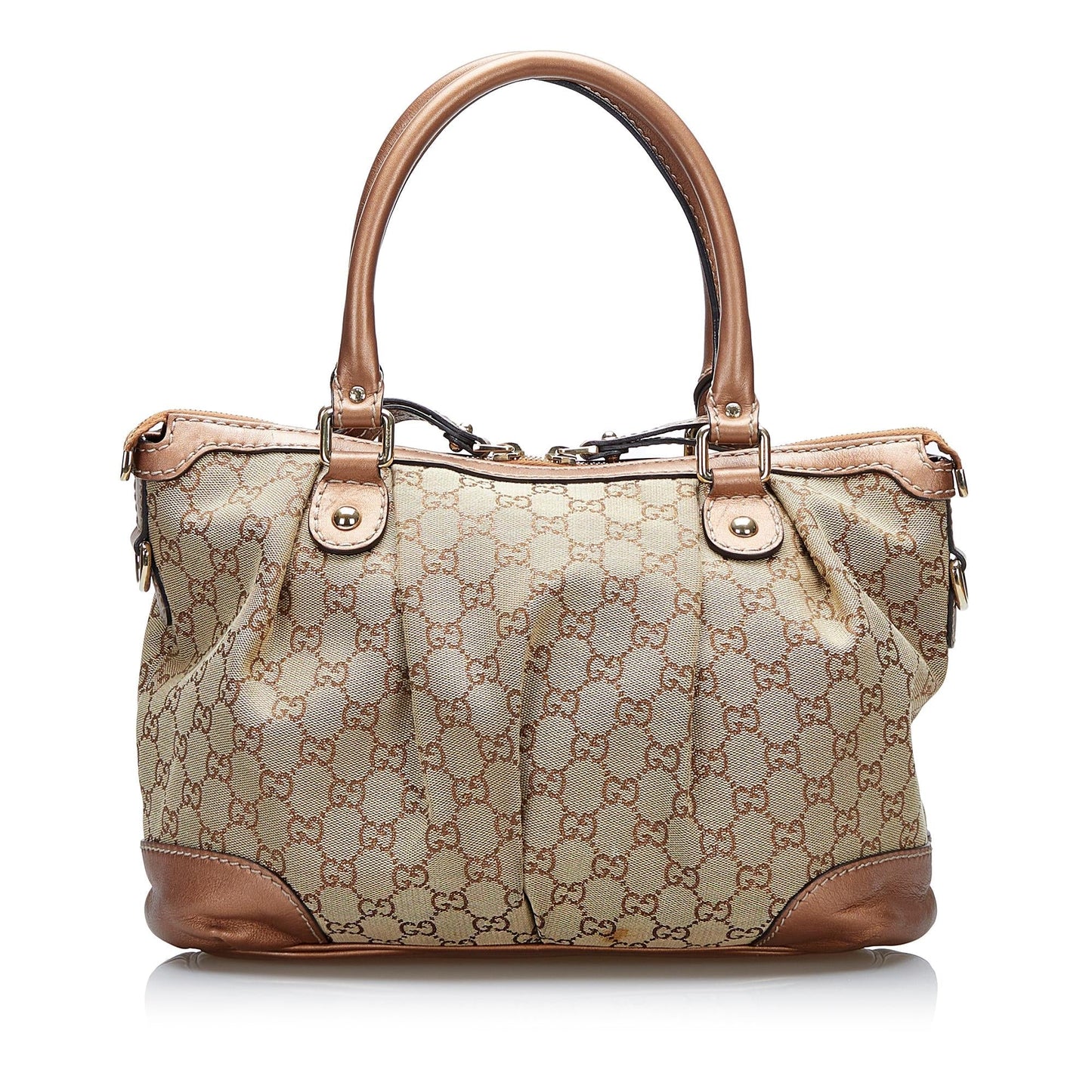 Gucci GG Canvas Sukey Satchel (SHG-tzQVlR)