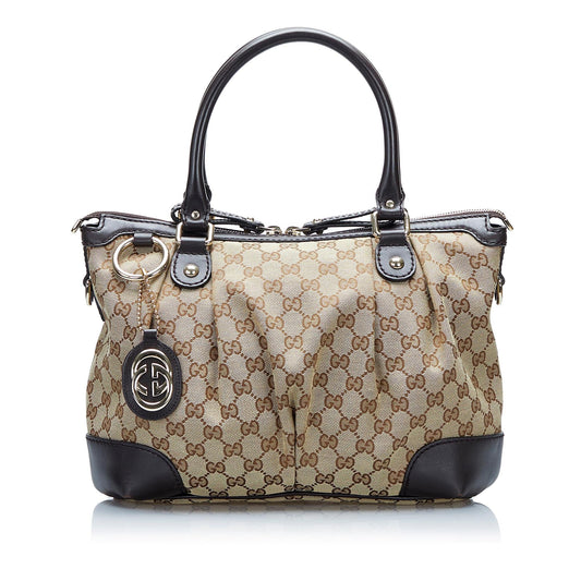 Gucci GG Canvas Sukey Satchel (SHG-eP2ZCC)