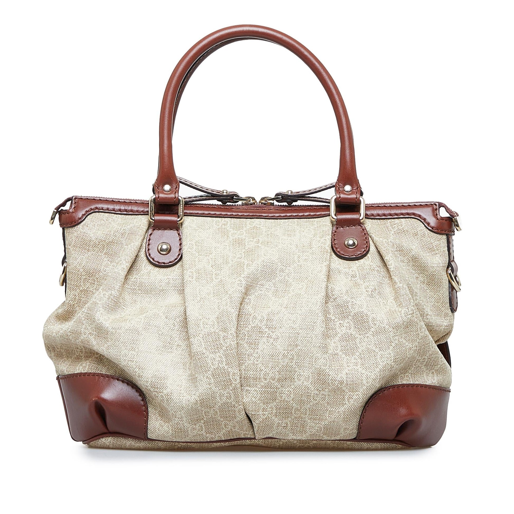 Gucci GG Canvas Sukey Satchel (SHG-M2Kzun)
