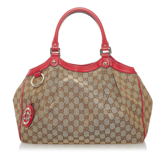 Gucci GG Canvas Sukey Tote Bag (SHG-30622)