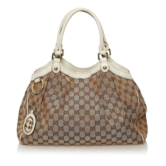 Gucci GG Canvas Sukey Tote Bag (SHG-31571)