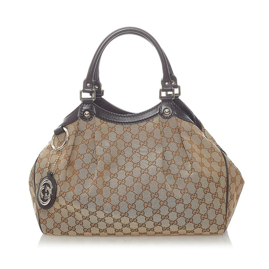 Gucci GG Canvas Sukey Tote Bag (SHG-32032)