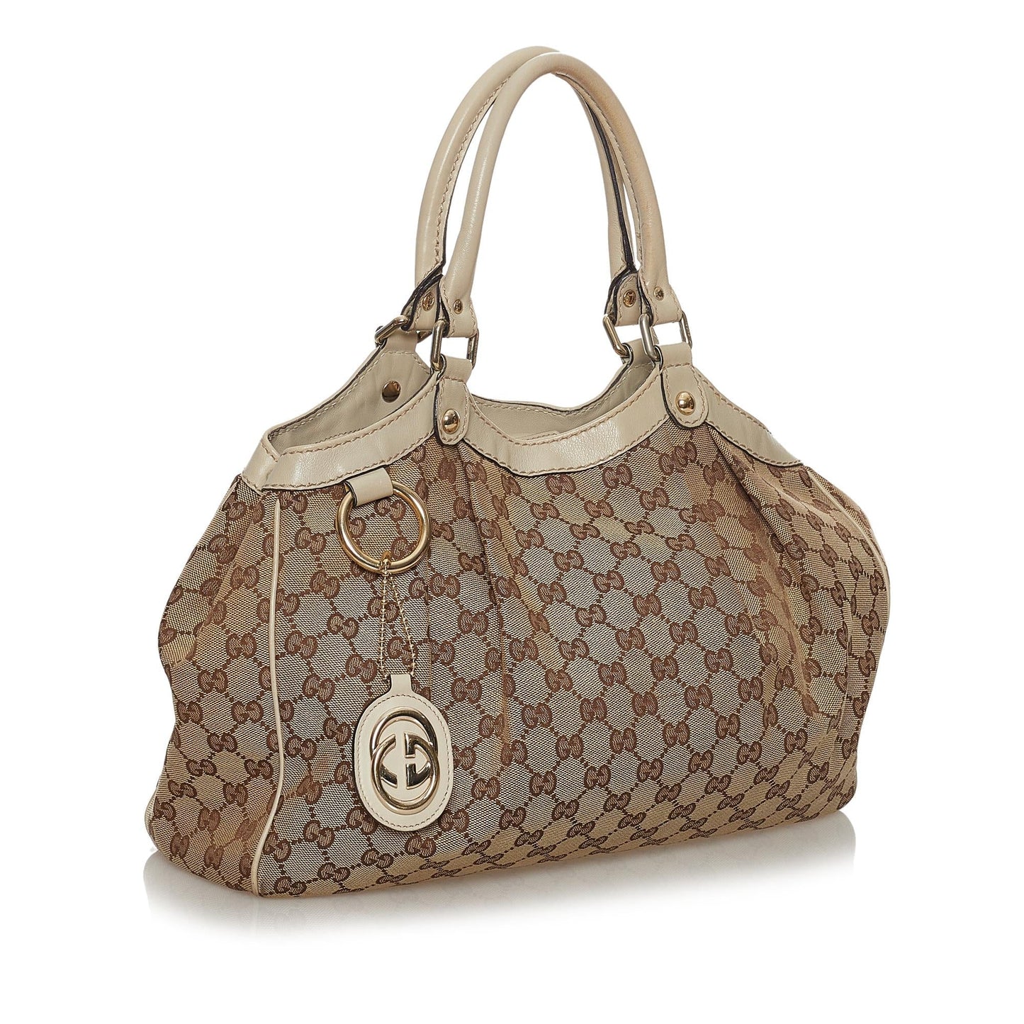 Gucci GG Canvas Sukey Tote Bag (SHG-33465)