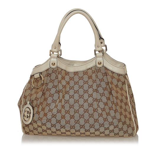 Gucci GG Canvas Sukey Tote Bag (SHG-34077)