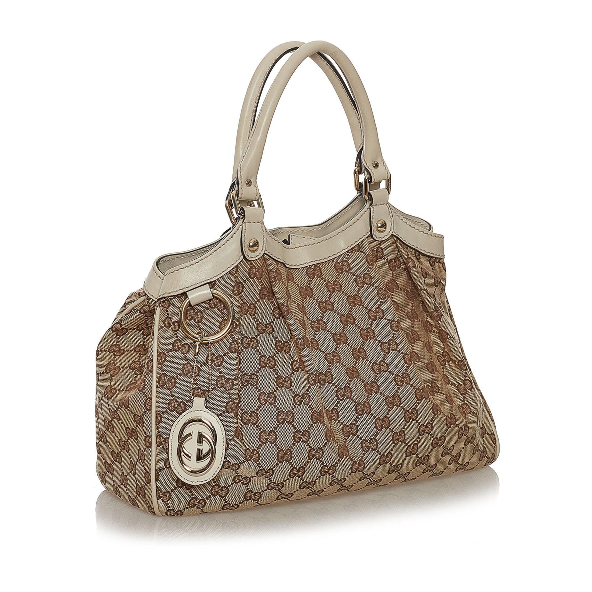 Gucci GG Canvas Sukey Tote Bag (SHG-34077)