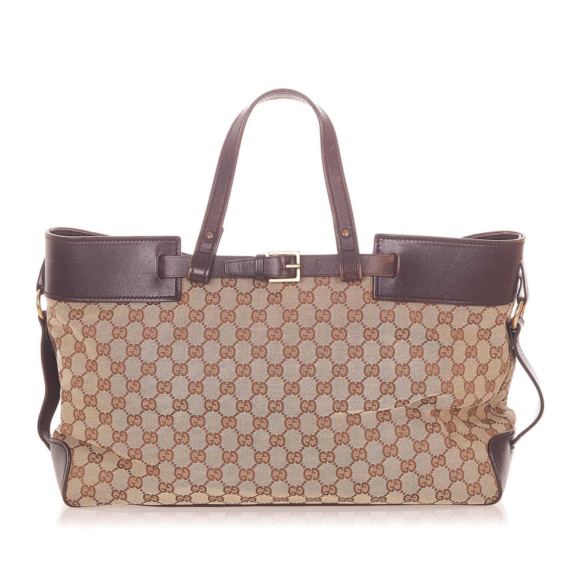 Gucci Monogram Canvas Tote