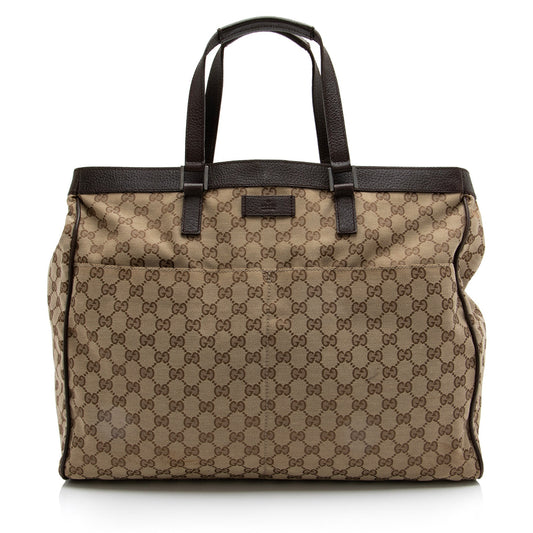 Gucci GG Canvas Tote (SHF-23527)