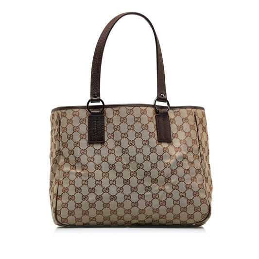 Gucci GG Canvas Tote (SHG-RviNOZ)