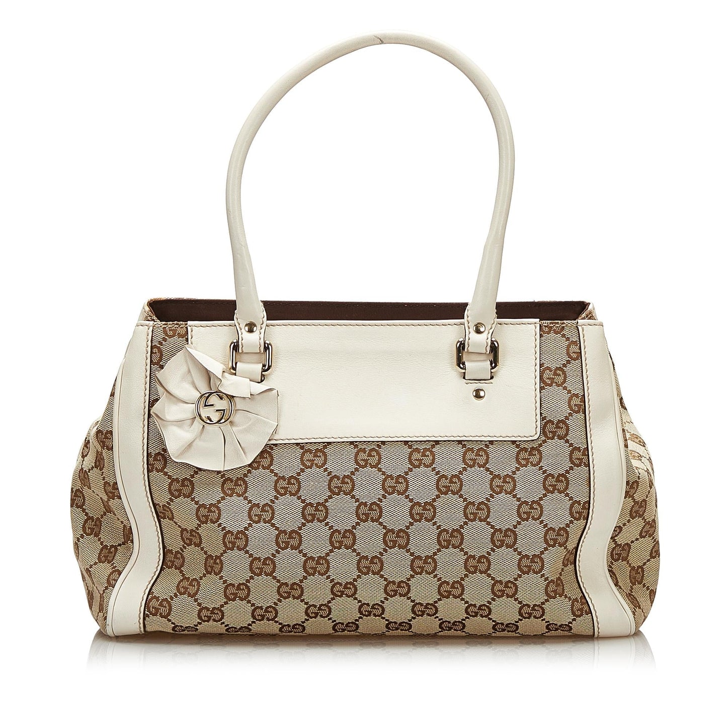 Gucci GG Canvas Trophy Tote (SHG-35223)