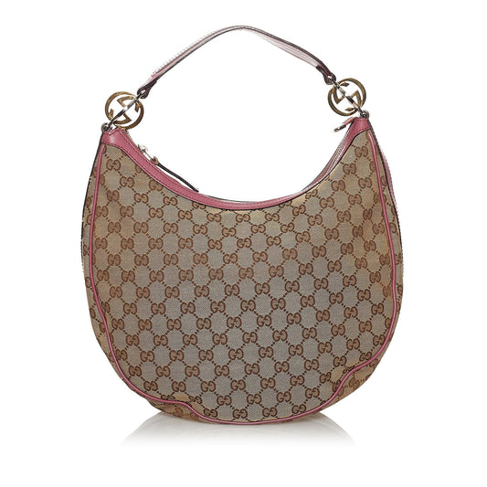 Gucci GG Canvas Twins Hobo Bag (SHG-29990)