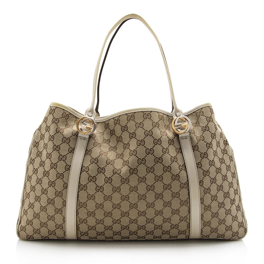 Gucci Canvas Monogram Tote Style 41