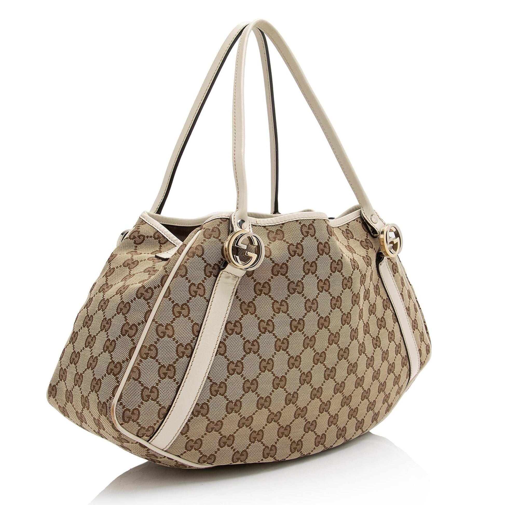 Gucci GG Canvas Twins Medium Tote (SHF-23269)