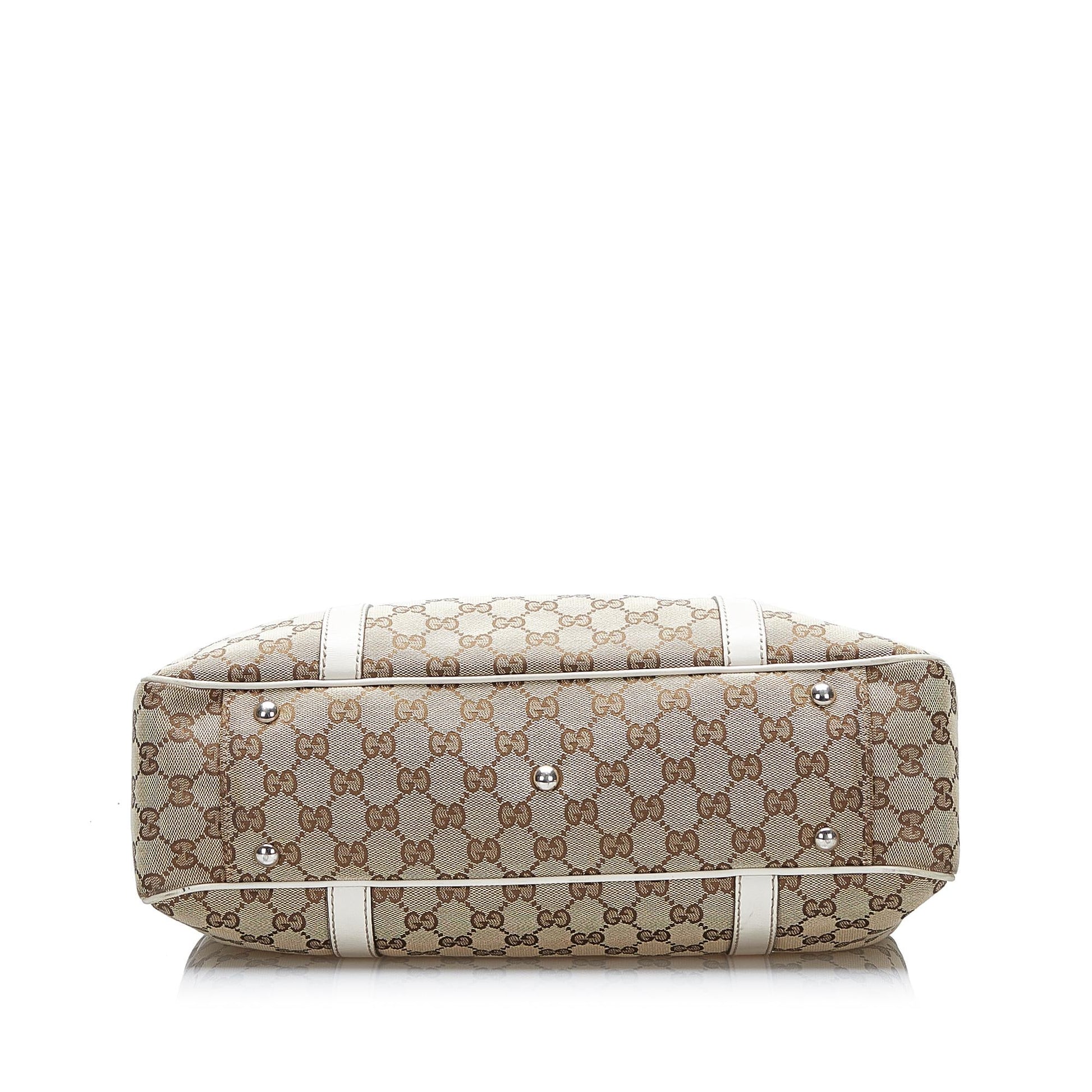 Gucci GG Canvas Twins Tote (SHG-gu3wR2)
