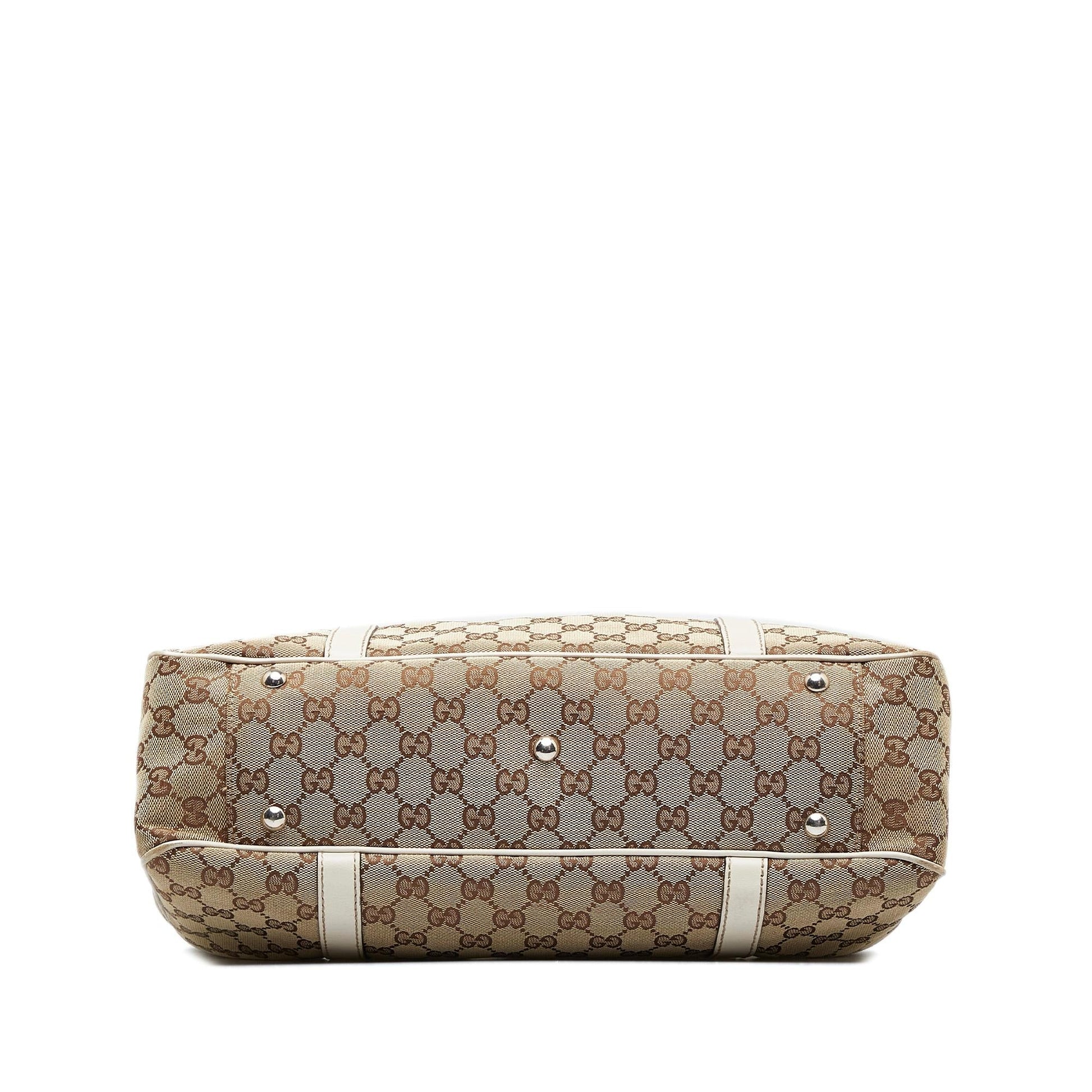 Gucci GG Canvas Twins Tote (SHG-aoHNja)