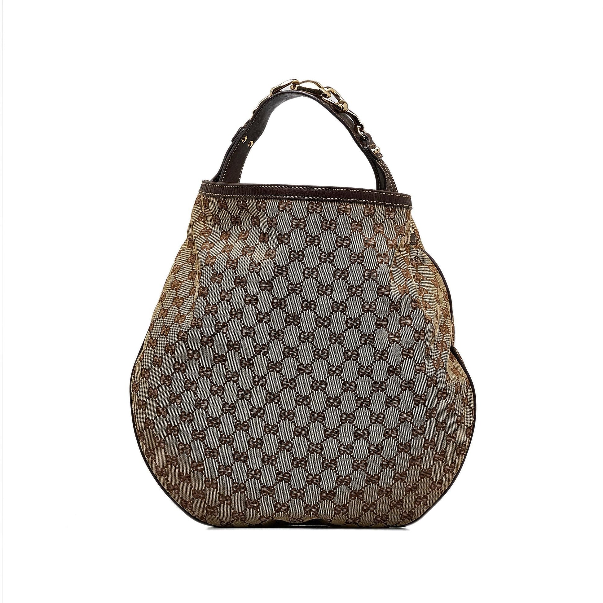 Gucci GG Canvas Wave Hobo Bag (SHG-LhwmxY)